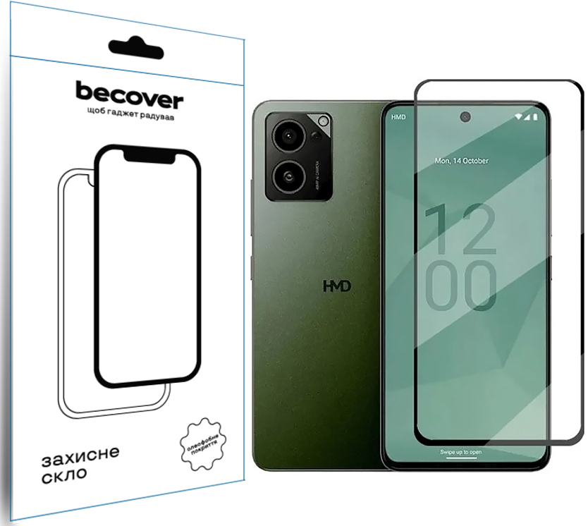 Защитное стекло BeCover для HMD Pulse Pro Black (712487) Защитное стекло BeCover для HMD Pulse Pro Black (712487)