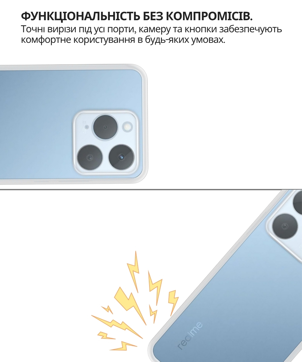 Чeхол-накладка BeCover для Realme 15T Transparancy (714695) Чeхол-накладка BeCover для Realme 15T Transparancy (714695)