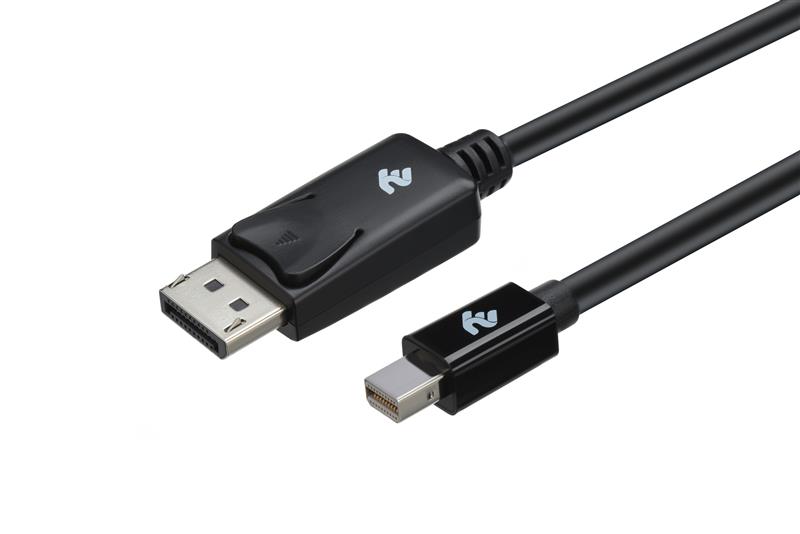 Кабель 2E mini DisplayPort - DisplayPort (M/M), 2 м, Black (2E-W1704)