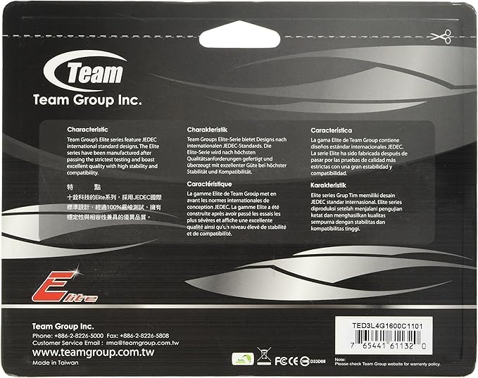 Модуль пам`ятi DDR3 4GB/1600 1,35V Team Elite (TED3L4G1600C1101)