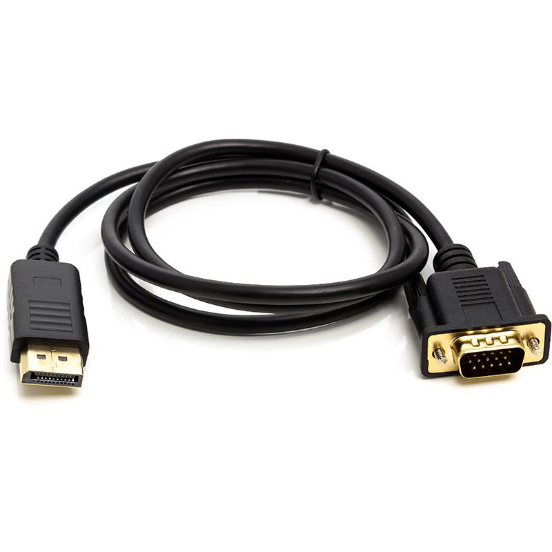 Кабель PowerPlant (CA911882) DisplayPort - VGA (M/M), 1 м