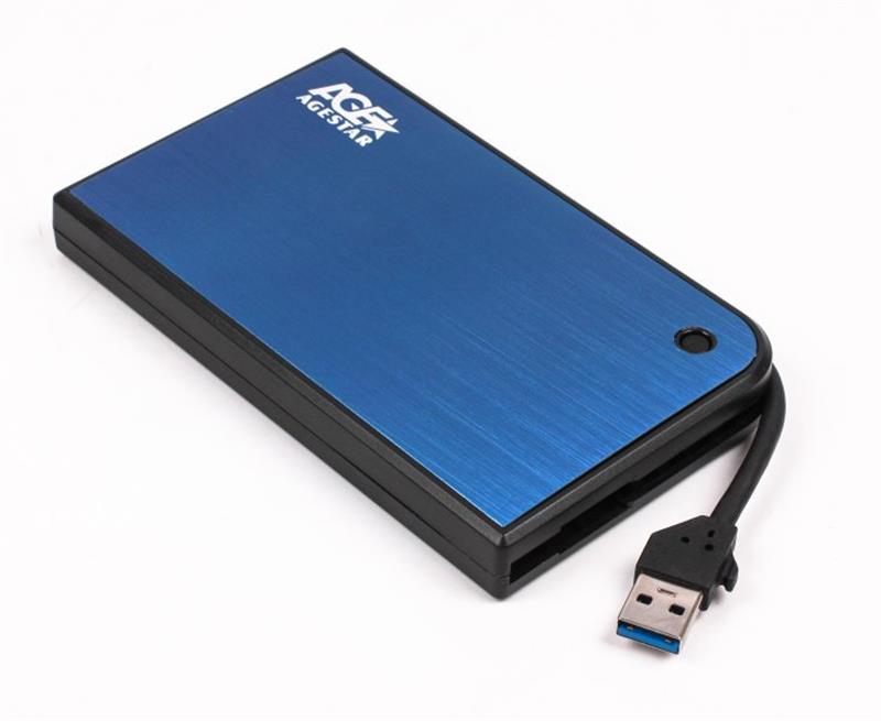 Зовнішня кишеня  USB3.0 для HDD SATA 2,5" AgeStar 3UB2A14 (Blue)