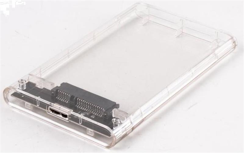 Зовнішній карман USB3.0 для HDD/SSD SATA 2.5" AgeStar 3UB2P4 Transparent