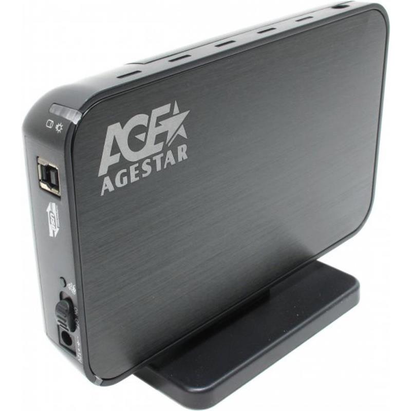 Зовнішня кишеня AgeStar для підключення SATA HDD 2.5", USB 3.0, Black (3UB2A8)