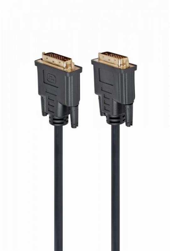 Кабель Cablexpert (CC-DVI2-BK-15) DVI-D-DVI-D Dual link, 4.5м, чорний