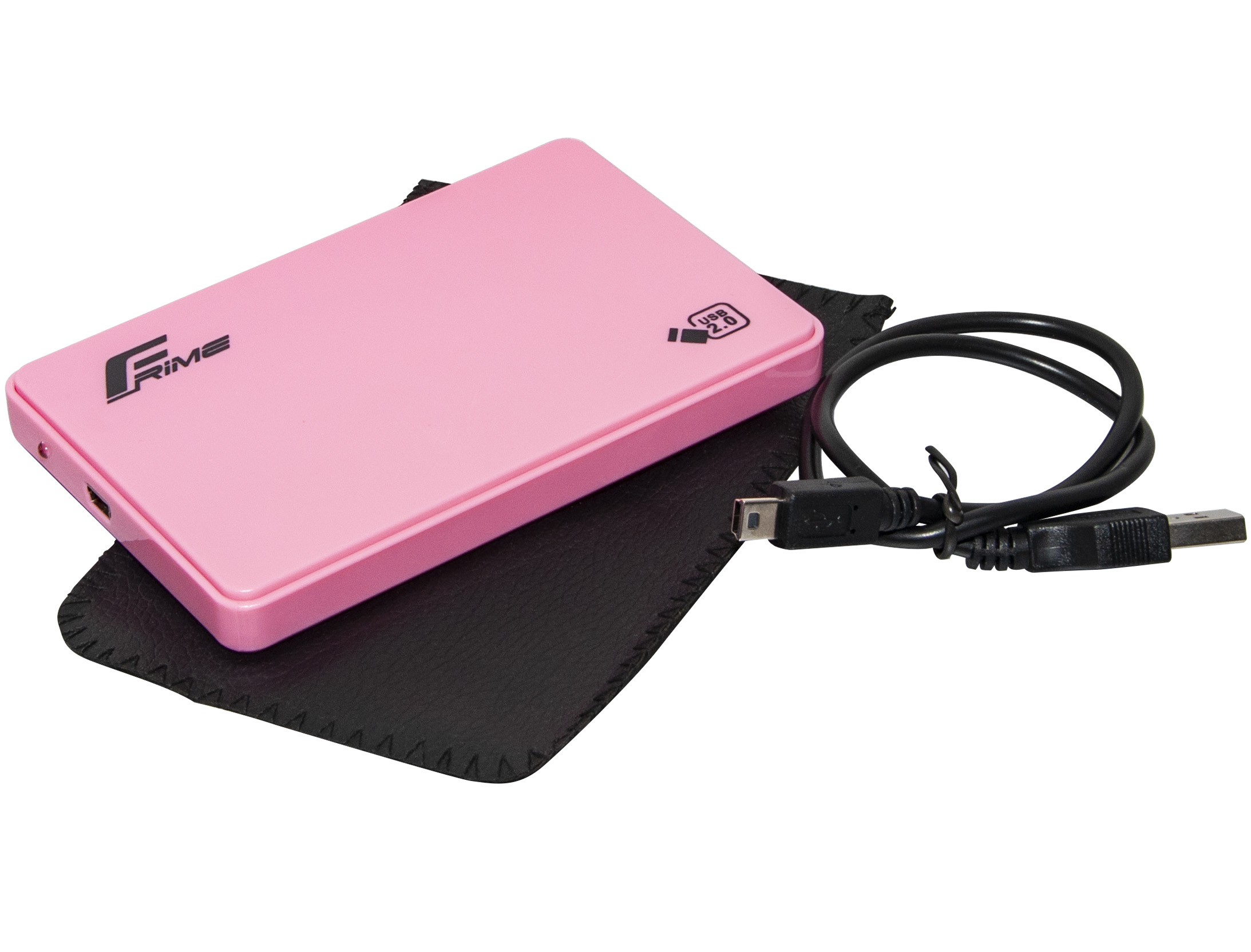 Зовнішня кишеня Frime SATA HDD/SSD 2.5", USB 2.0, Plastic, Pink (FHE12.25U20)