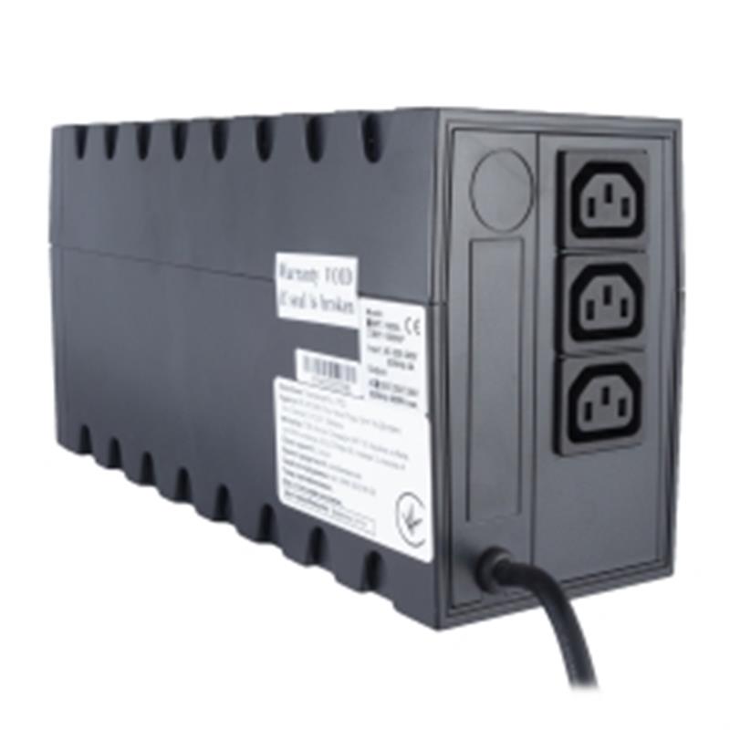 Джерело безперебійного живлення Powercom RPT-1000AP IEC, Lin.int., AVR, 3 x IEC, пластик (00210227)