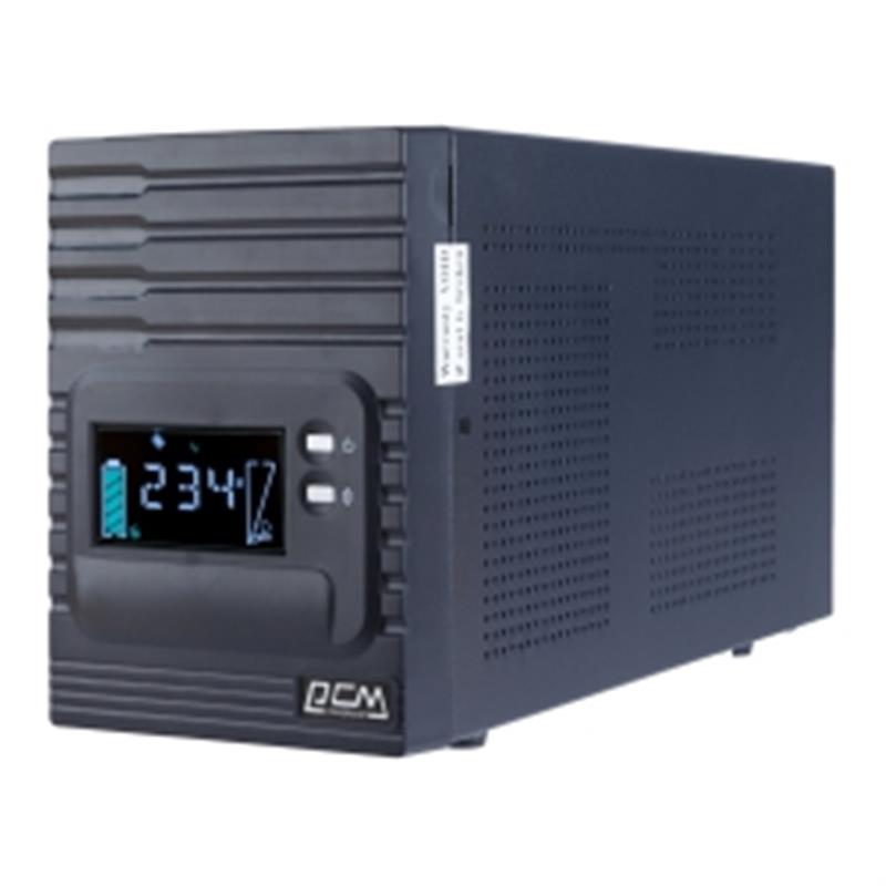 Джерело безперебійного живлення Powercom SPT-1000-II LCD, Lin.int., AVR, 8 х IEC, RJ-45, USB, RS-232, металл (00210228)