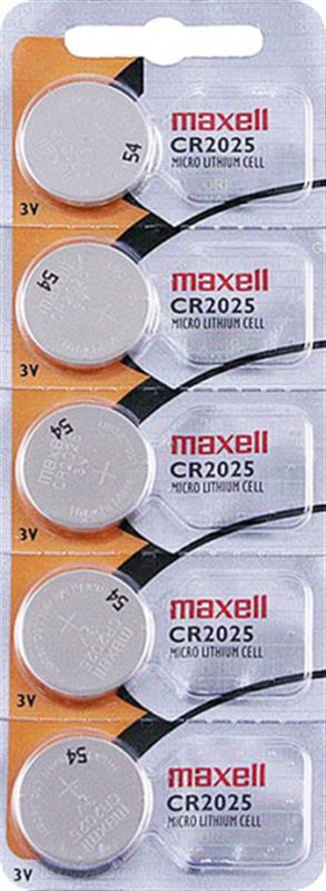 Батарейка Maxell Lithium (Hologramm) CR2025 BL 5 шт