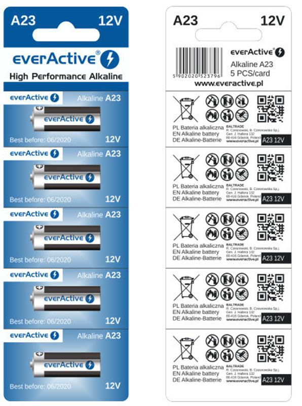 Батарейка everActive A23 (23A5BL) BL 5шт (1366081)