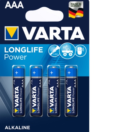 Батарейка Varta Longlife Power 4903 (High Energy) AAA / LR03 BL 4шт (1366079)