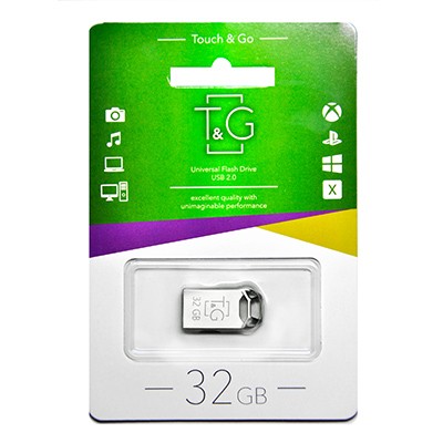 Флеш-накопичувач USB 32GB T&G 110 Metal Series Silver (TG110-32G)