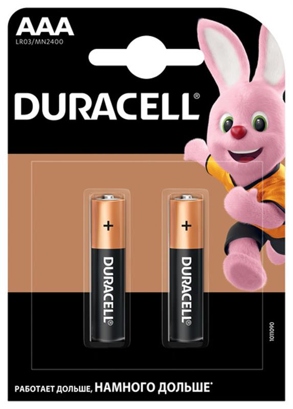 Батарейка Duracell MN2400 AAA / LR03 BL 2шт (1522942)