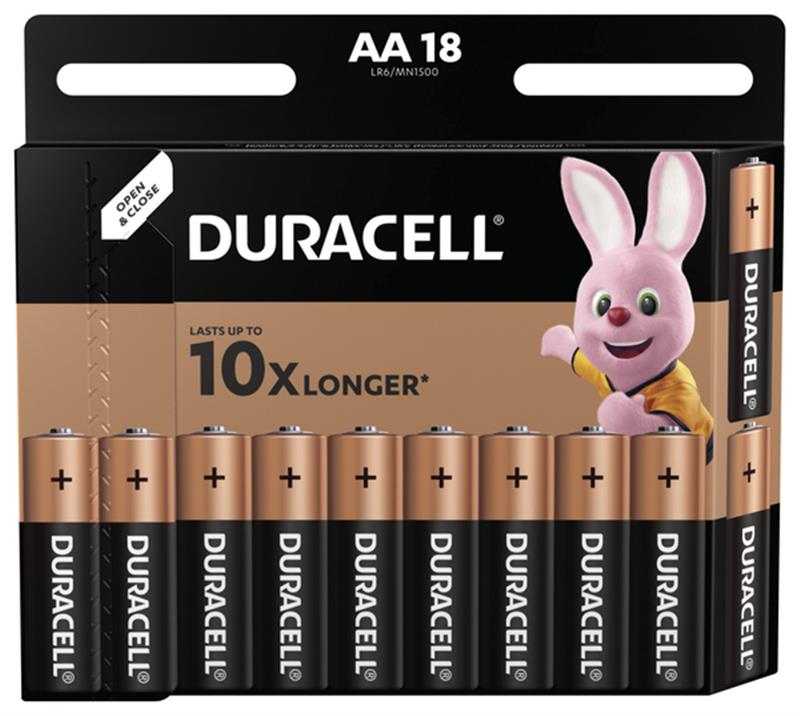 Батарейка Duracell MN1500 AA/LR06 BL 18шт