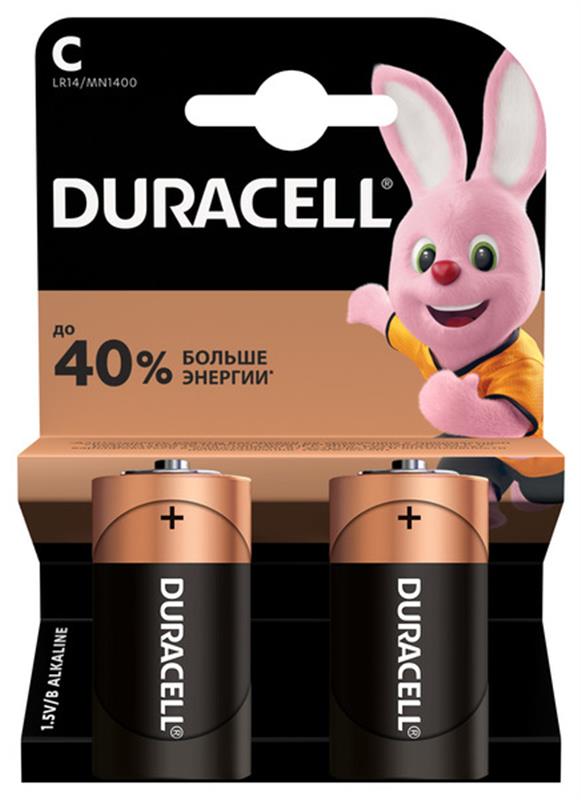 Батарейка Duracell Basic C/LR14 BL 2 шт