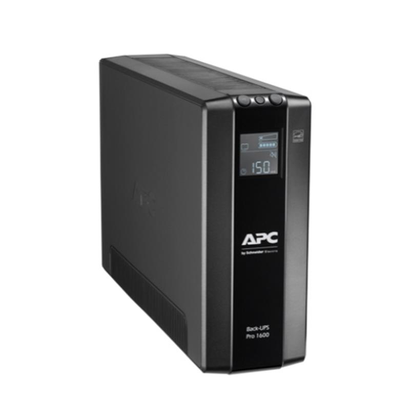 Джерело безперебійного живлення APC Back-UPS Pro BR 1600VA, Lin.Int., AVR, 8 х євро, LCD, USB, RJ-11, RJ-45, металл (BR1600MI)