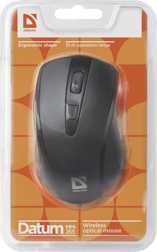 Мышь беспроводная Defender Datum MM-265 Black (52265) Мышь беспроводная Defender Datum MM-265 Black (52265)
