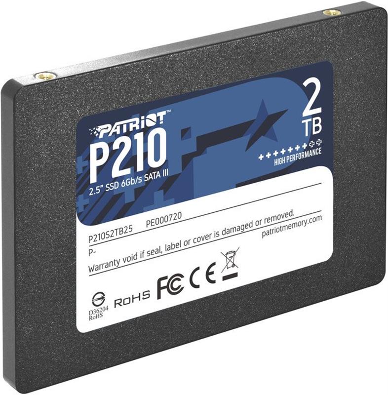 Накопичувач SSD 2TB Patriot P210 2.5" SATAIII TLC (P210S2TB25)