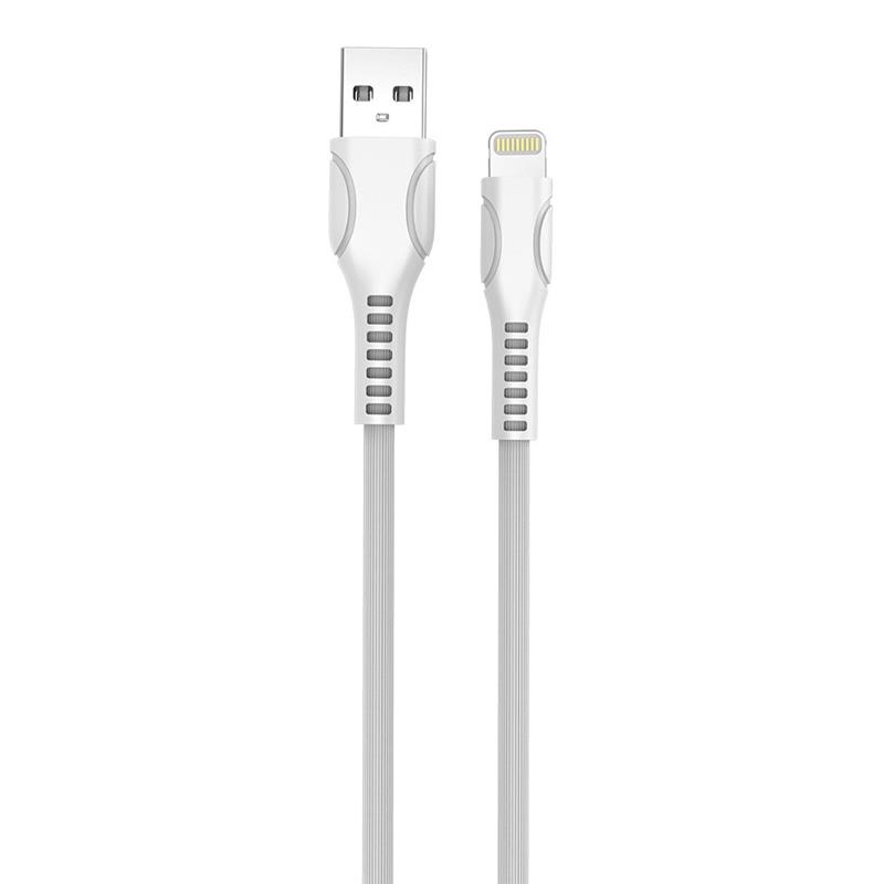 Кабель ColorWay USB - Lightning (M/M), line-drawing, 2.4 А, 1 м, White (CW-CBUL027-WH)