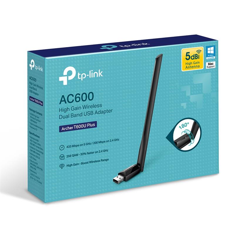 Бездротовий адаптер TP-Link Archer T600U Plus