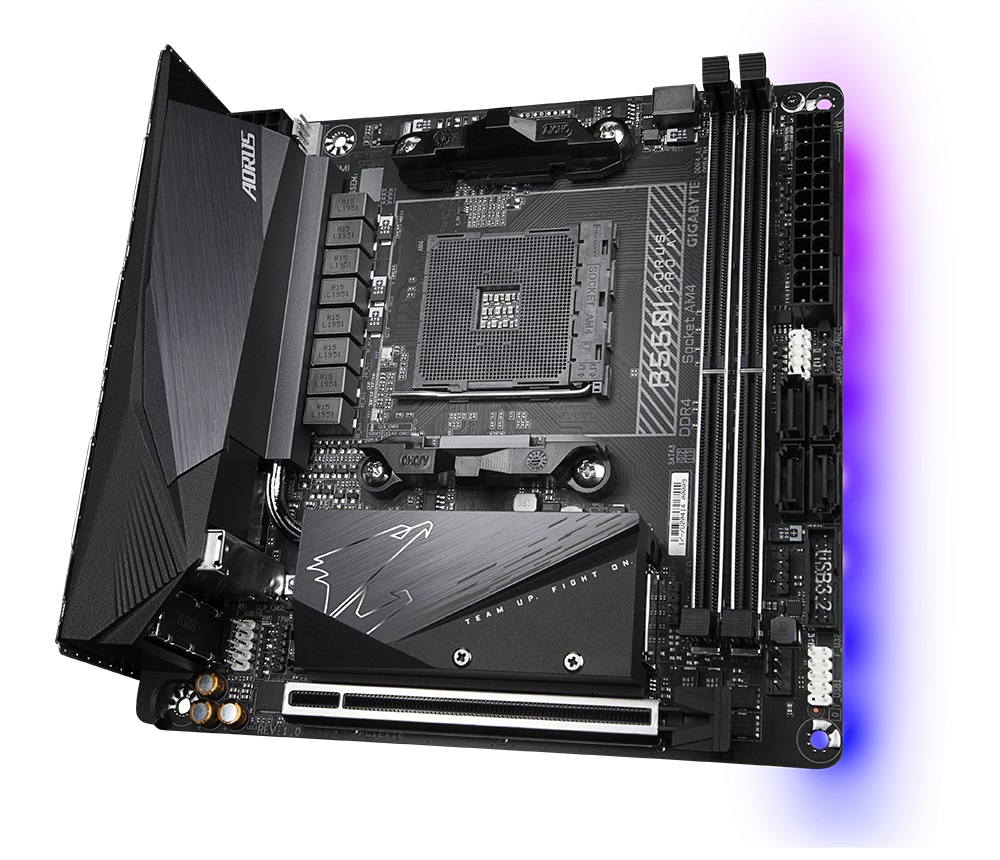 Материнська плата Gigabyte B550I Aorus Pro AX Socket AM4