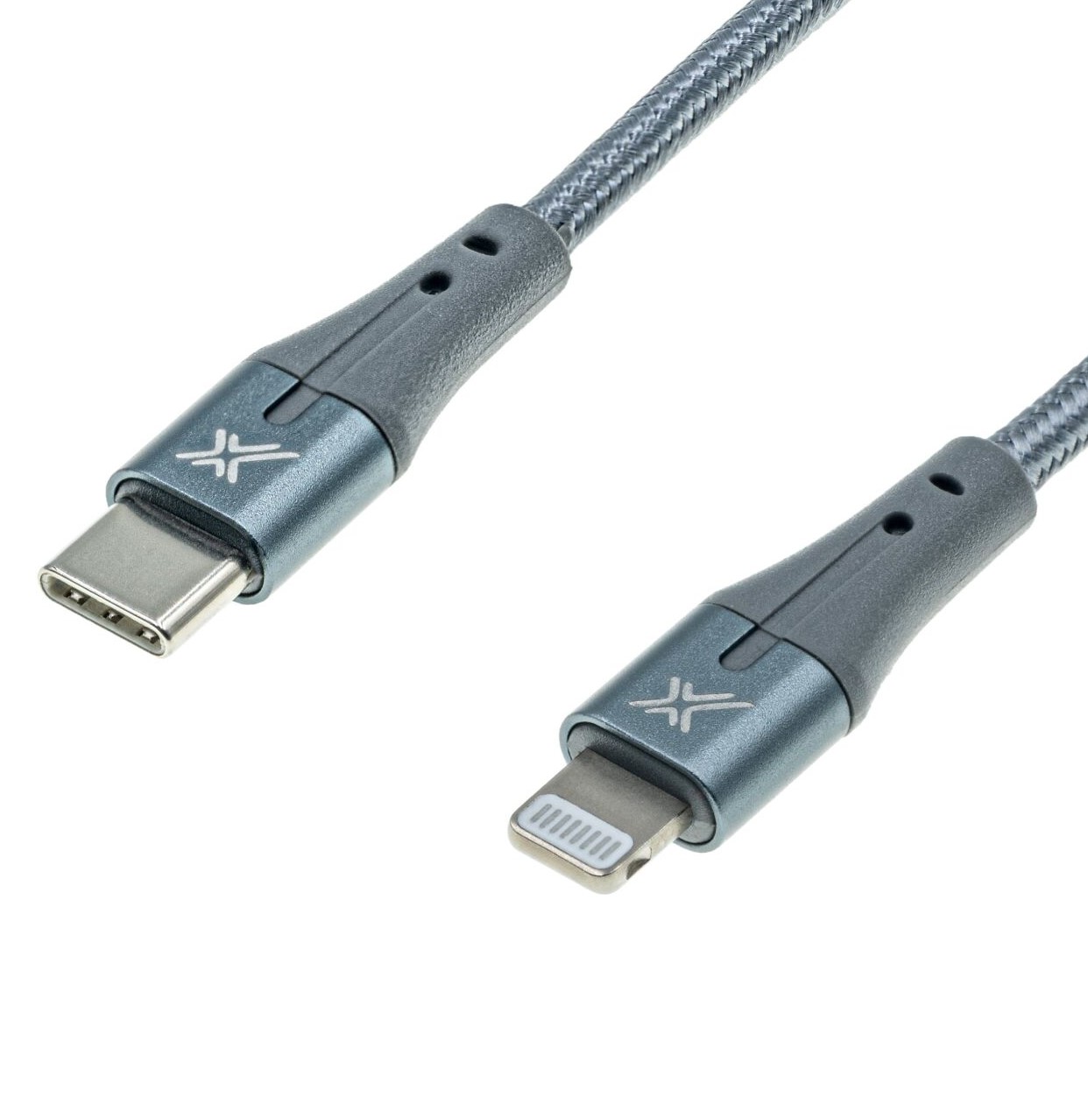 Кабель Grand-X USB Type-C - Lightning (M/M), MFI, Power Delivery 18W, 1 м, Gray (CL-01)