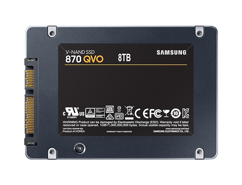 Накопичувач SSD 8ТB Samsung 870 QVO 2.5" SATAIII V-NAND MLC (MZ-77Q8T0BW)