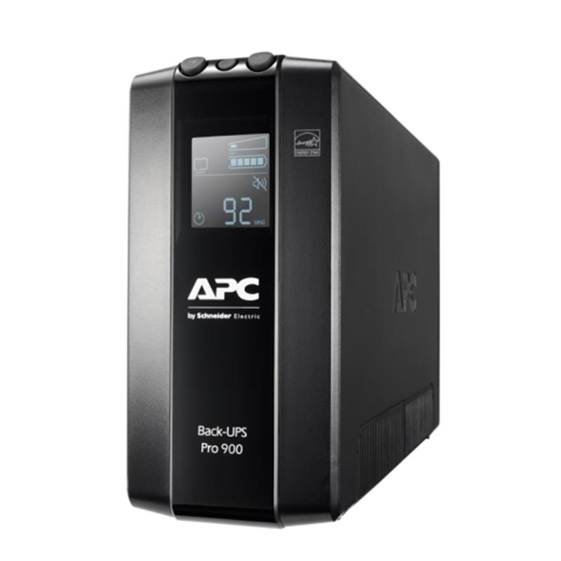 Джерело безперебійного живлення APC Back-UPS Pro BR 900VA, Lin.int., AVR, 6хIEC, RJ-11, RJ-45, LCD, метал (BR900MI)