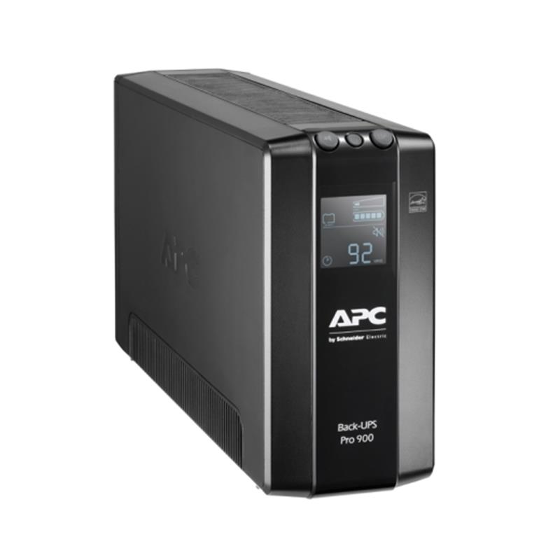 Джерело безперебійного живлення APC Back-UPS Pro BR 900VA, Lin.int., AVR, 6хIEC, RJ-11, RJ-45, LCD, метал (BR900MI)