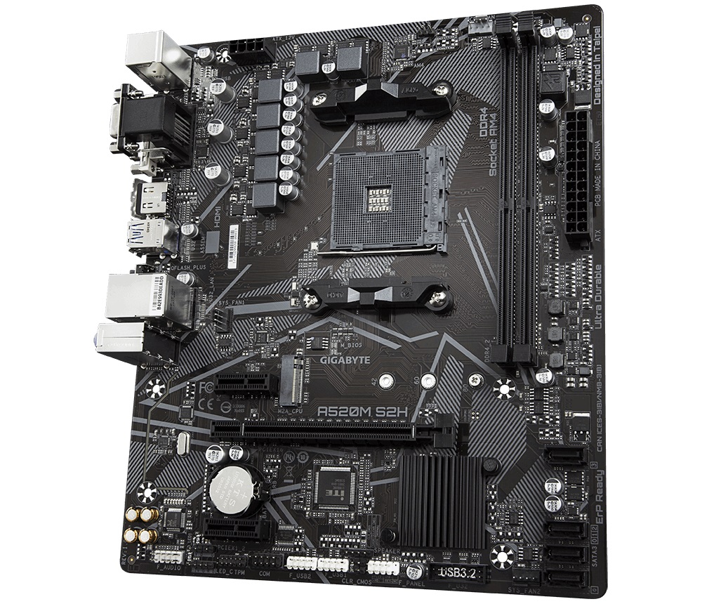 Материнська плата Gigabyte A520M S2H Socket AM4