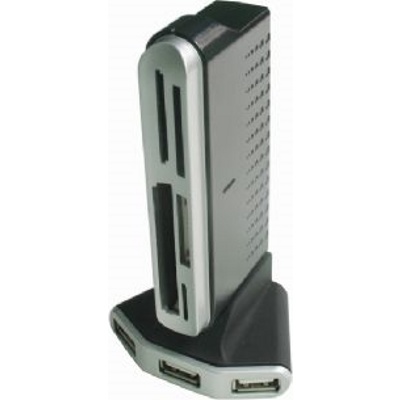 Концентратор USB2.0 Gembird UHB-CT18 Black/Silver 4хUSB2.0