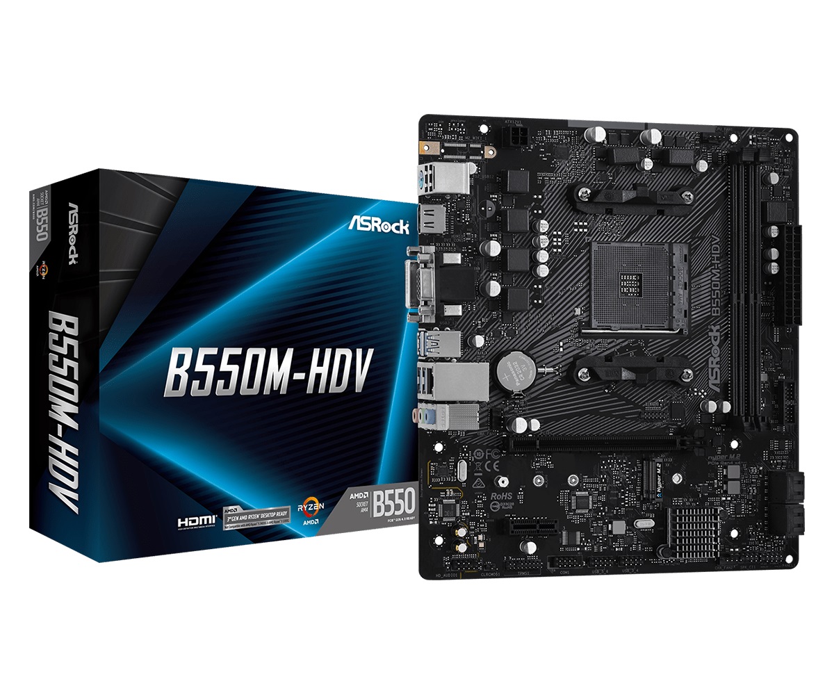 Материнська плата ASRock B550M-HDV Socket AM4