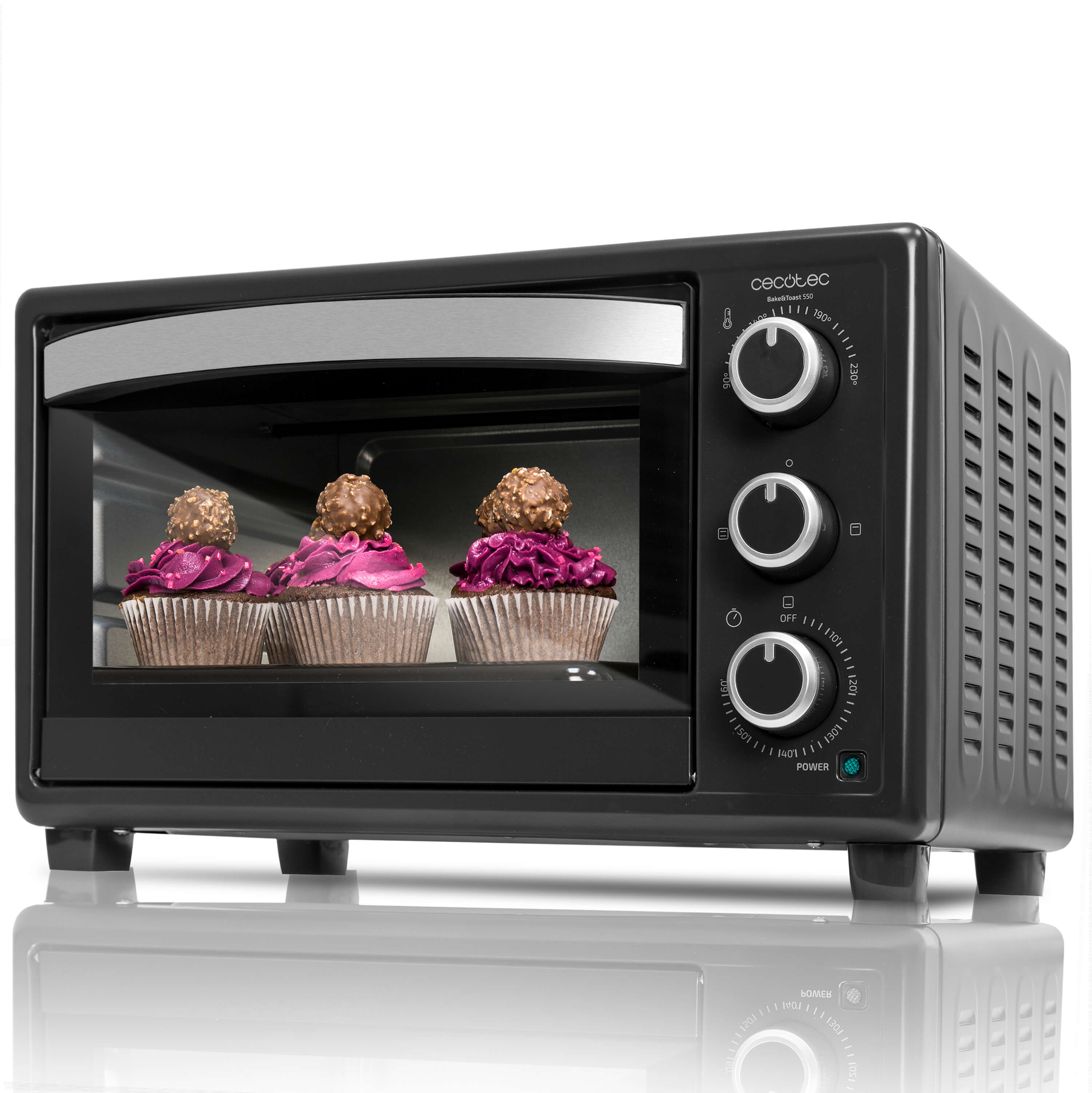 Електропіч Cecotec Mini Oven Bake&Toast 550 CCTC-02203 (8435484022033) (1368671)