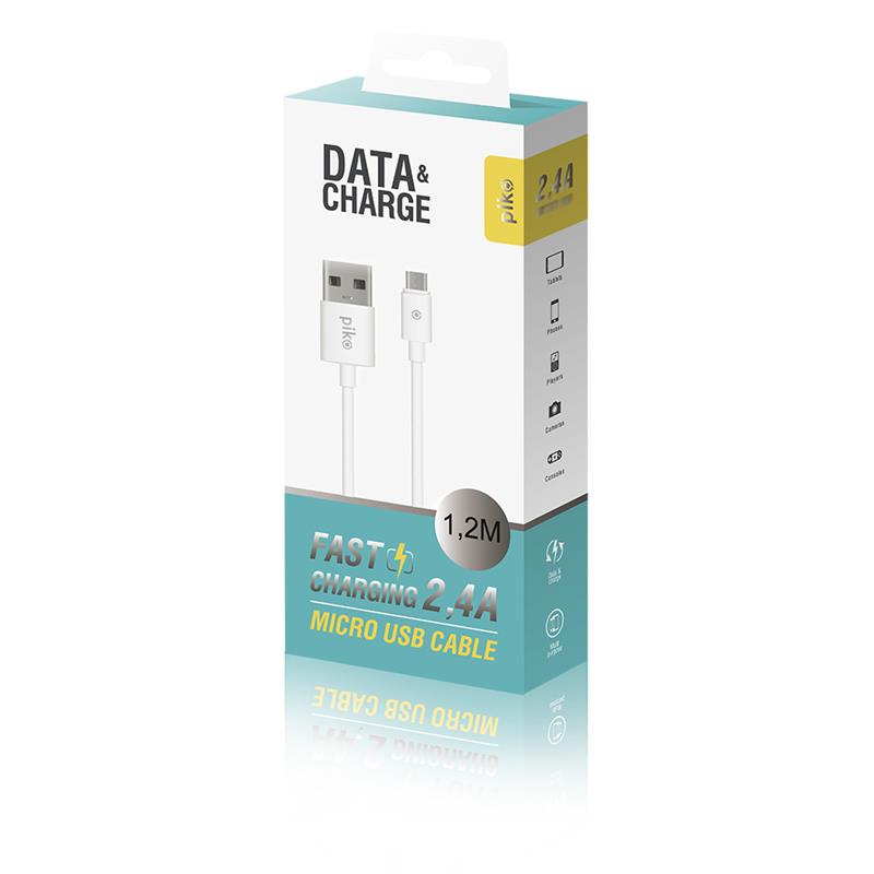 Кабель Piko CB-UM11 USB - micro USB (M/M), 1.2 м, White (1283126496172)