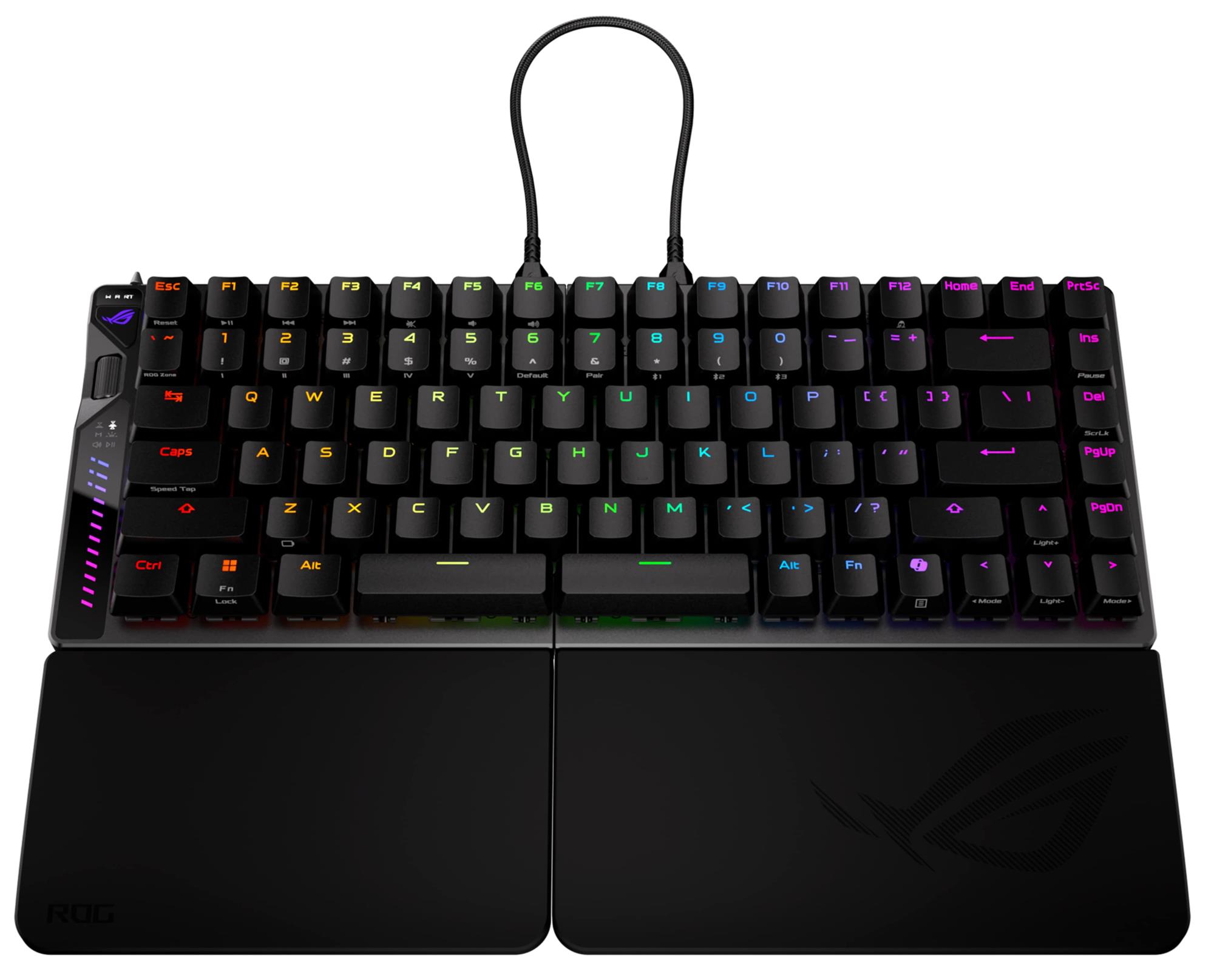 Клавіатура бездротова Asus ROG Falcata Split Magnetic Switch EN RGB Black (90MP043H-BKUA20) Клавіатура бездротова Asus ROG Falcata Split Magnetic Switch EN RGB Black (90MP043H-BKUA20)