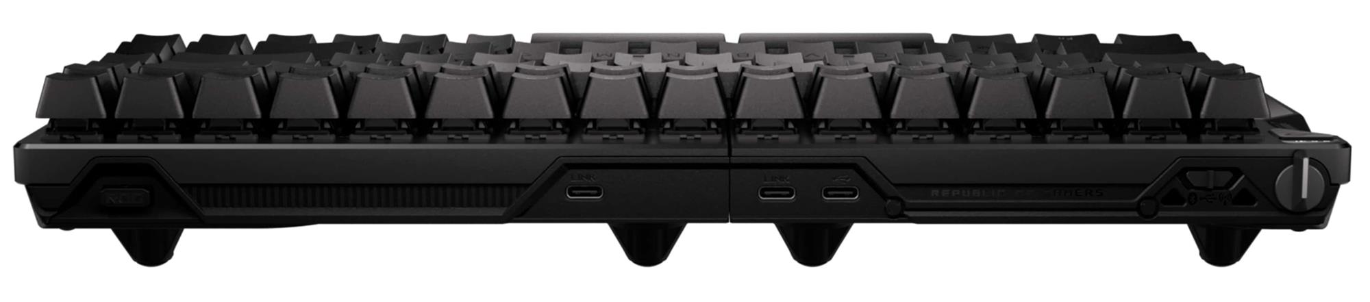 Клавіатура бездротова Asus ROG Falcata Split Magnetic Switch EN RGB Black (90MP043H-BKUA20) Клавіатура бездротова Asus ROG Falcata Split Magnetic Switch EN RGB Black (90MP043H-BKUA20)