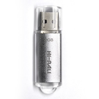 Флеш-накопичувач USB 2GB Hi-Rali Rocket Series Silver (HI-2GBRKTSL)