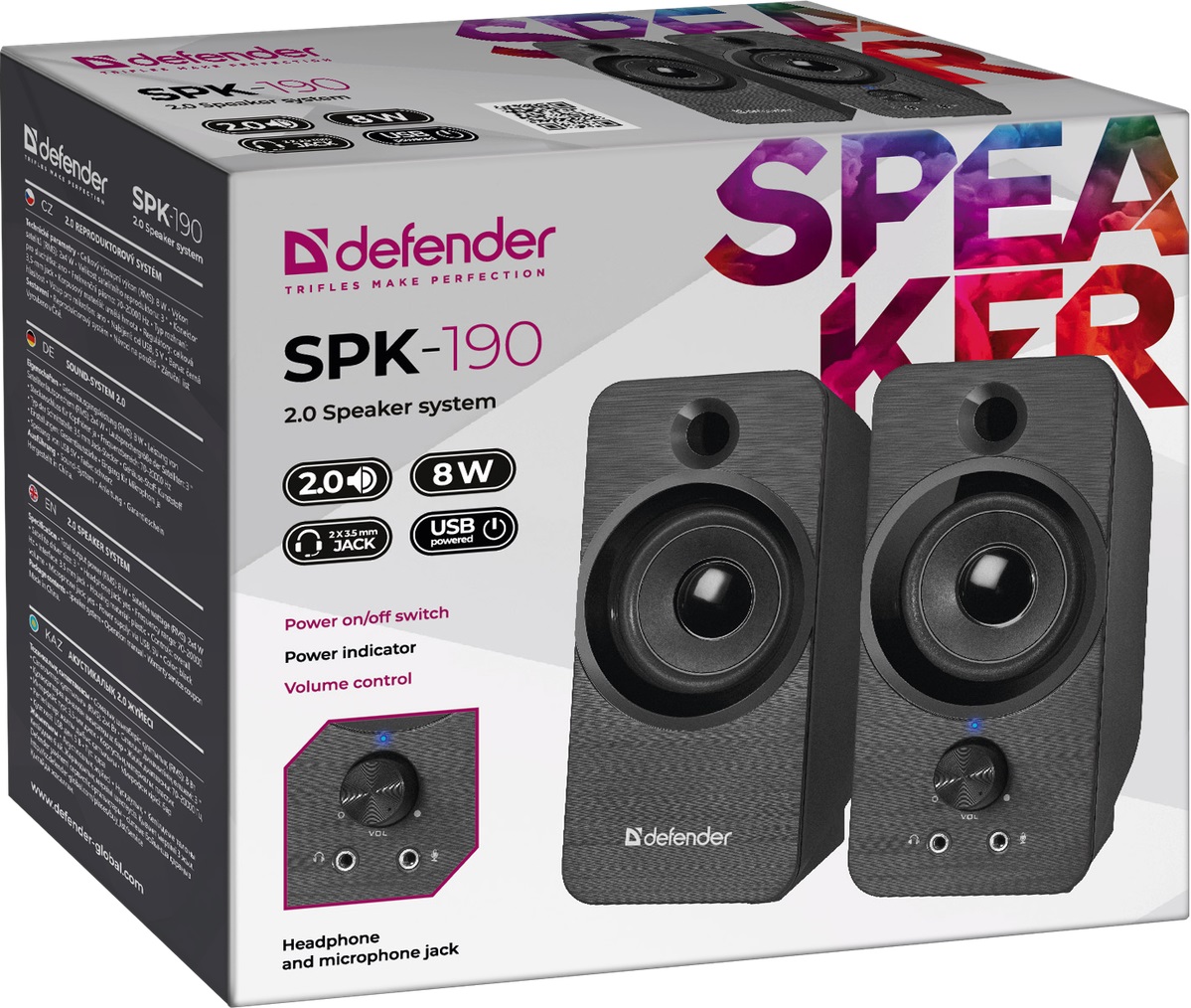 Акустическая система Defender SPK-190 Black (65190) Акустическая система Defender SPK-190 Black (65190)