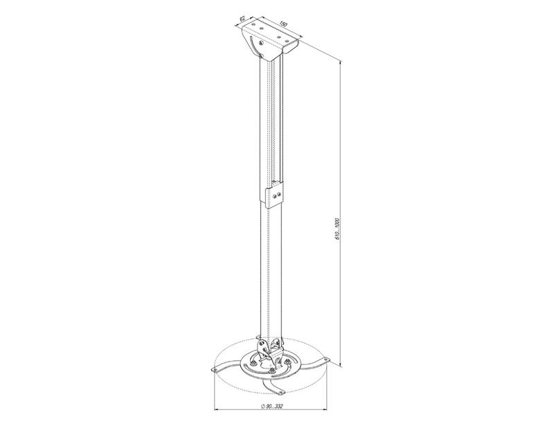 Кронштейн для проектора KSL CMPR-4-60