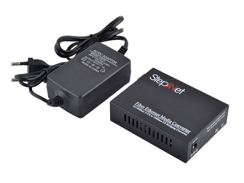 Медиаконвертер Step4Net (MC-A-0,1-1SM-1310nm-20) 10/100 Мб, 20км