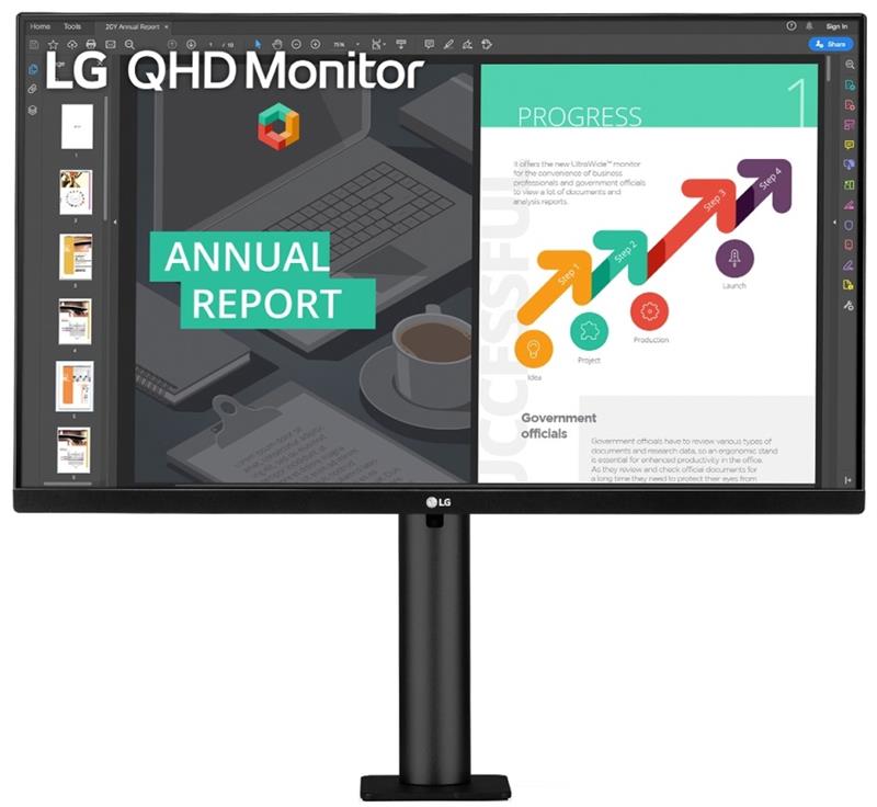 Монітор LG 27" 27QN880-B IPS Black