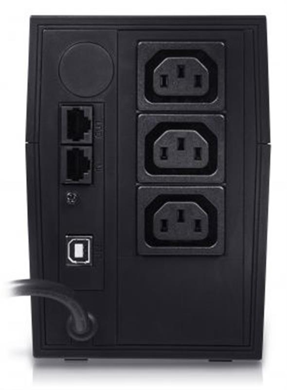 Джерело безперебійного живлення Powercom RPT-600AP, 3 x IEC, USB (00210195)