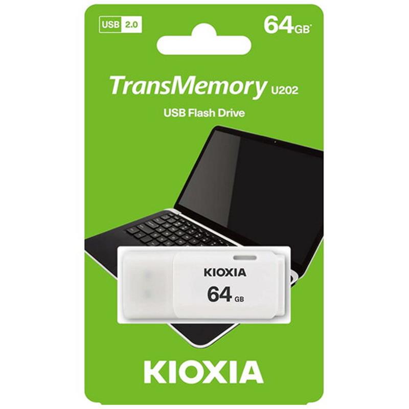 Флеш-накопичувач USB 64GB Kioxia TransMemory U202 White (LU202W064GG4)