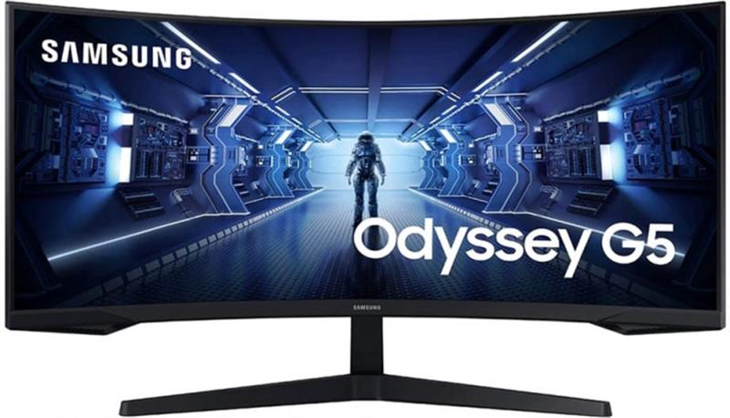 Монiтор Samsung 34" Odyssey G5 (LC34G55TWWIXCI) VA Black Curved