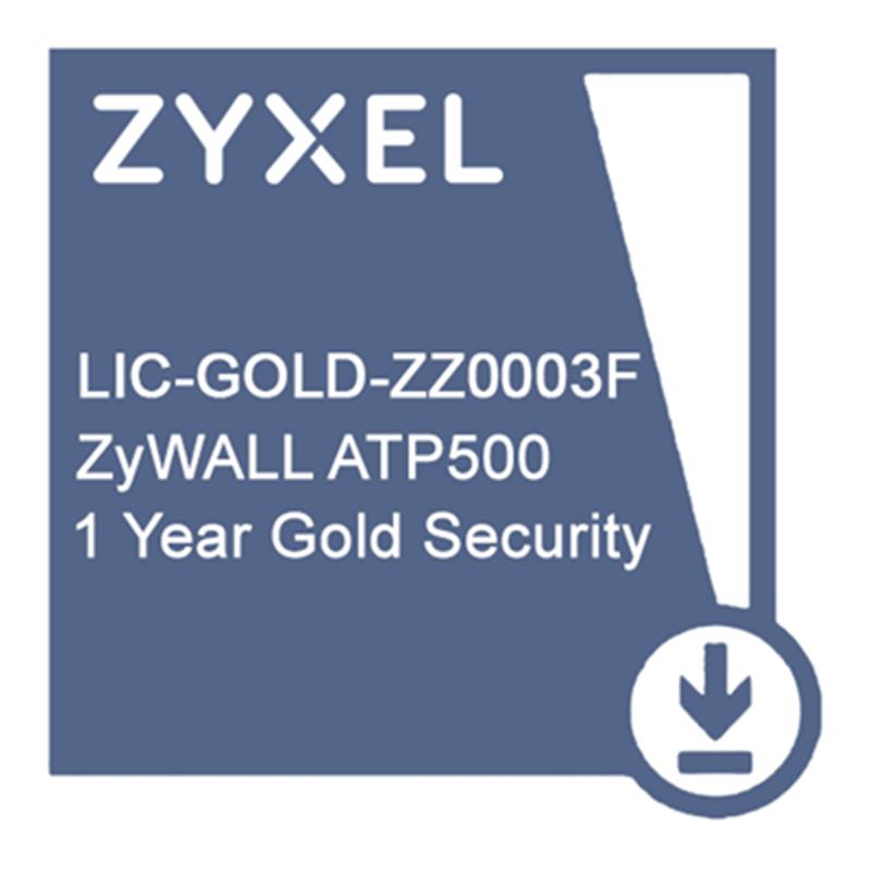 Підписка на сервіс ZYXEL Gold Security Pack (AS, AV, CF, IDP / DPI, Sandboxing, SecuReporter, 72 AP) терміном 1 рік для ATP500 (LIC-GOLD-ZZ0003F)