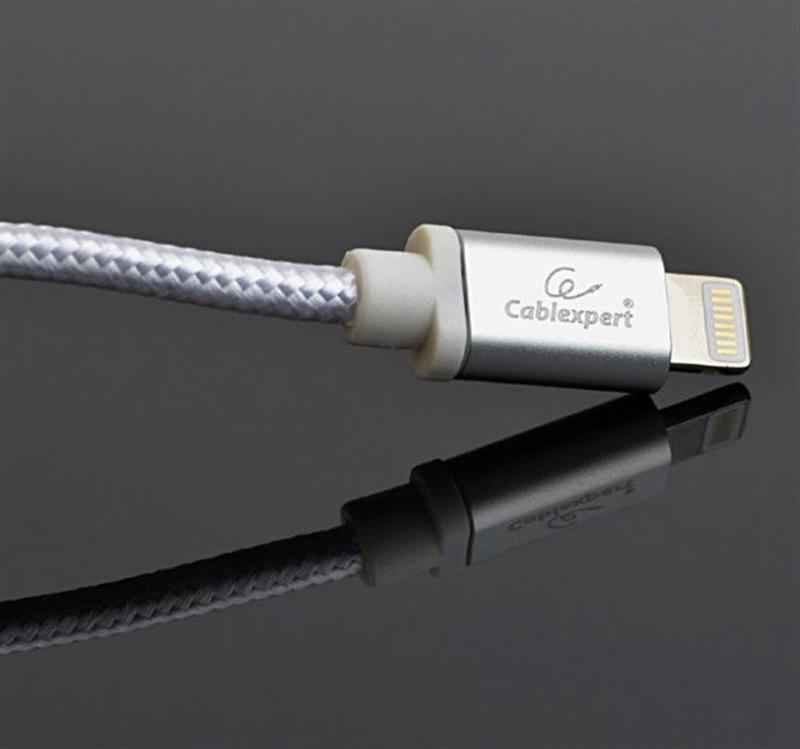 Кабель Cablexpert USB - Lightning (M/M), 1.8 м, сріблястий (CCB-mUSB2B-AMLM-6-S)