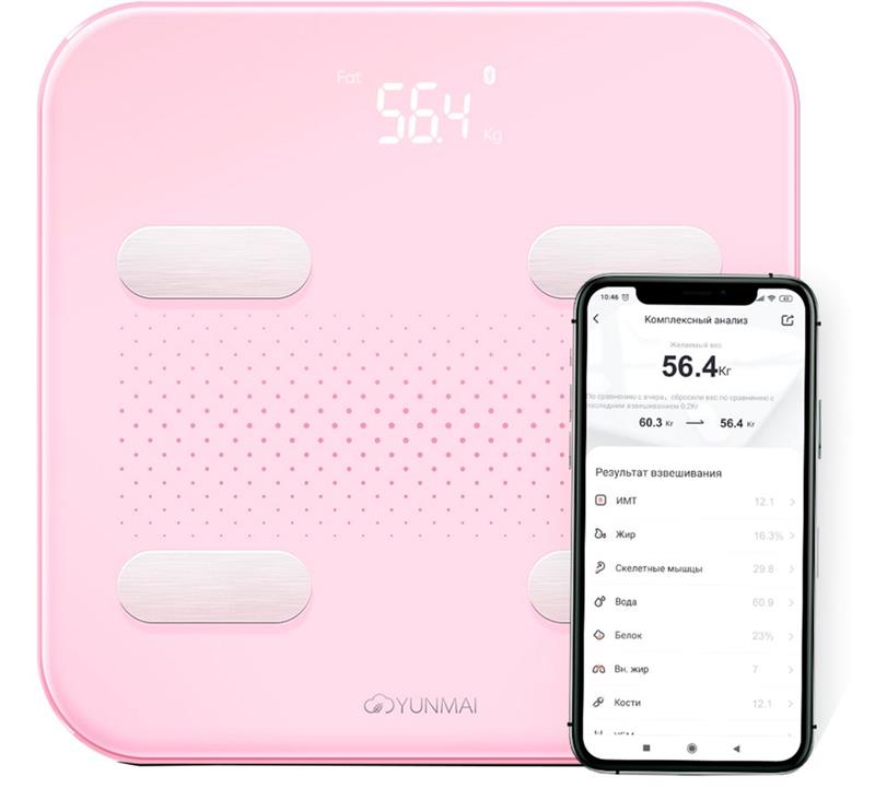 Ваги підлогові Yunmai S Smart Scale Pink (M1805CH-PNK) (1369111)