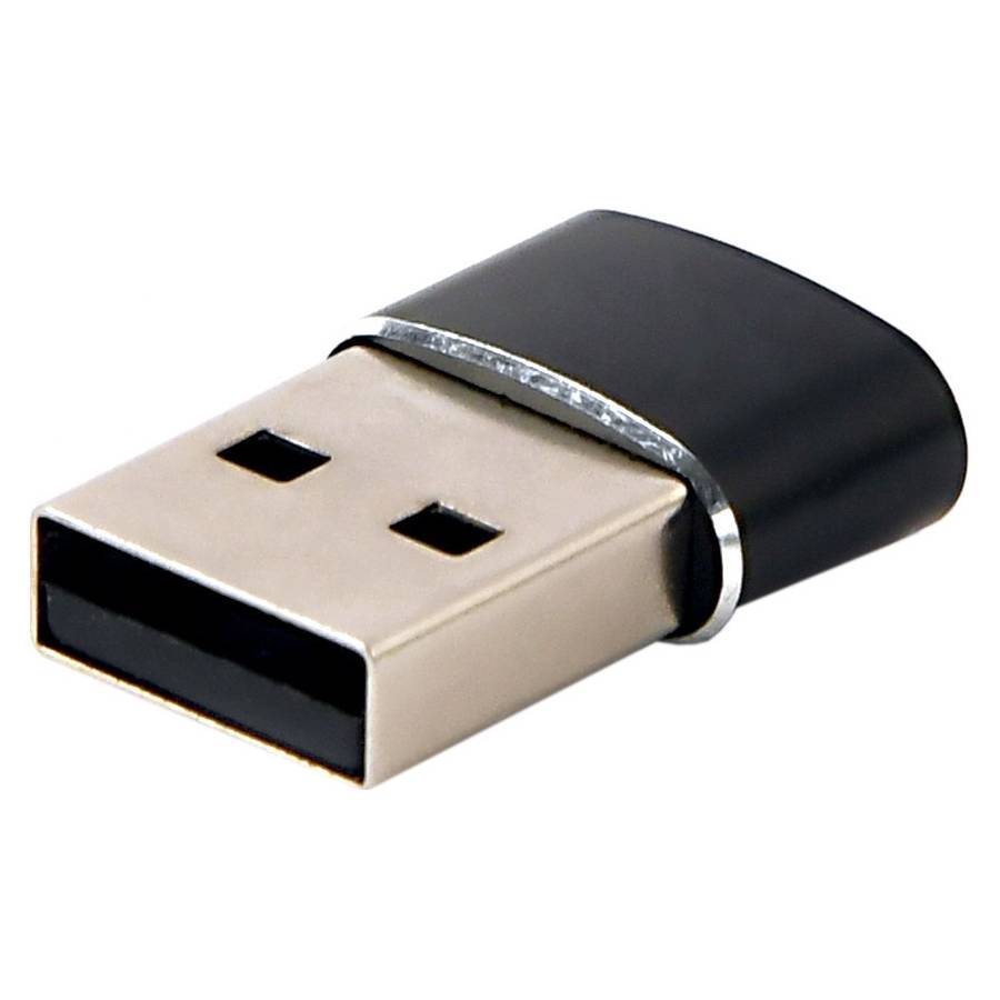 Адаптер Cablexpert A-USB2-AMCF-02 USB Type-A на USB Type-C Чорний