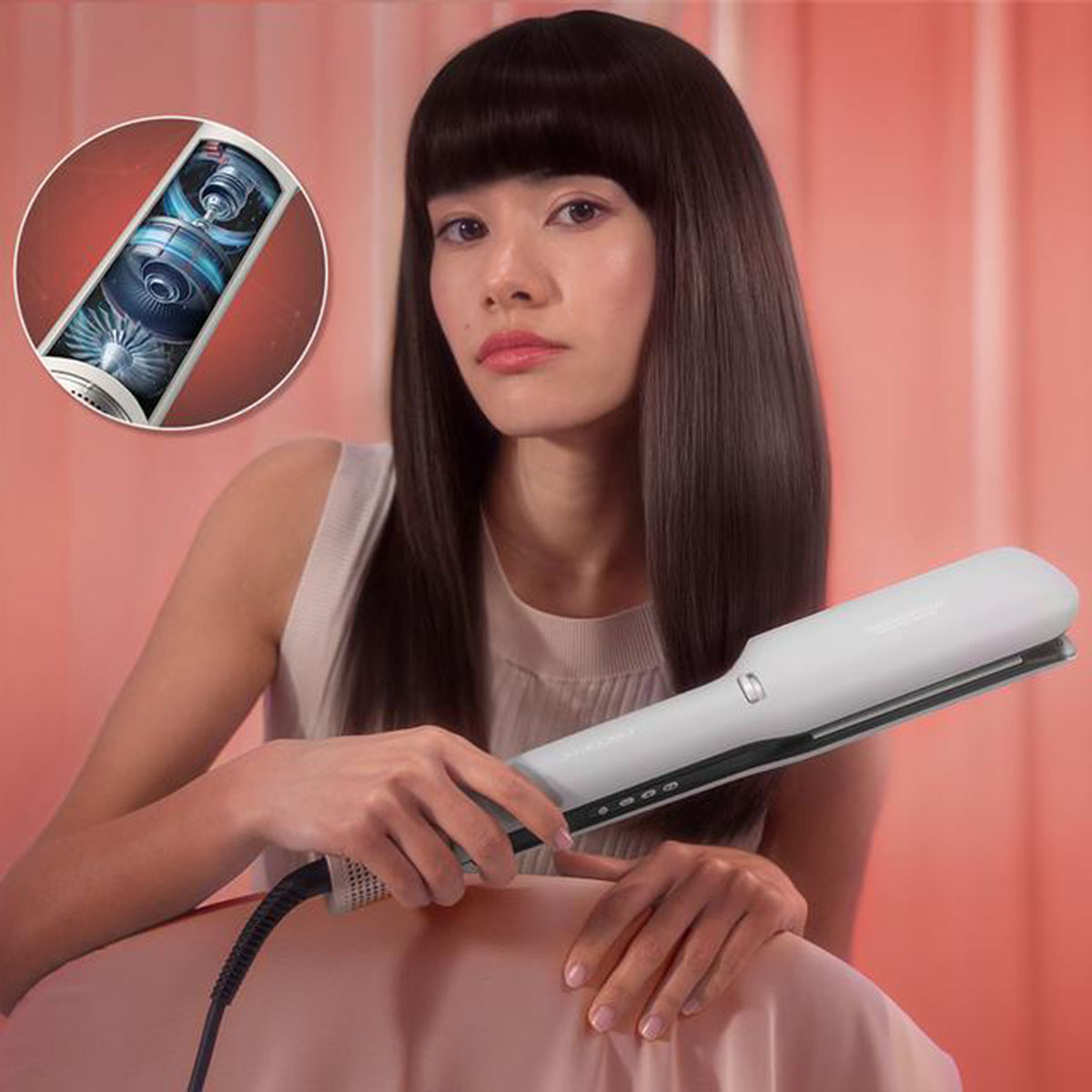 фото Стайлер (випрямляч) Cecotec Air Lisse Champagne (A01_EU01_100989)