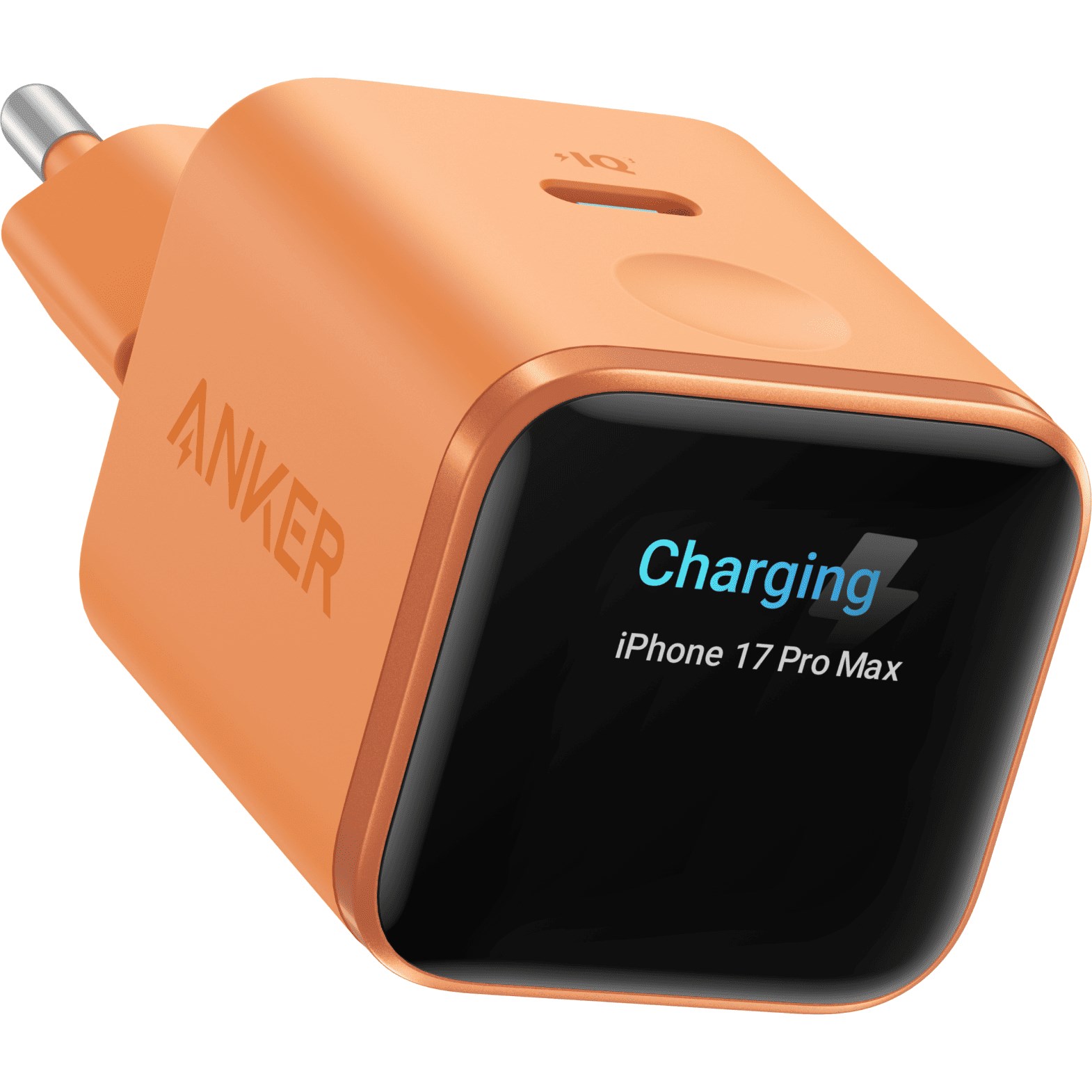 Мережевий зарядний пристрій Anker Nano Charger 45W Smart Display Помаранчевий